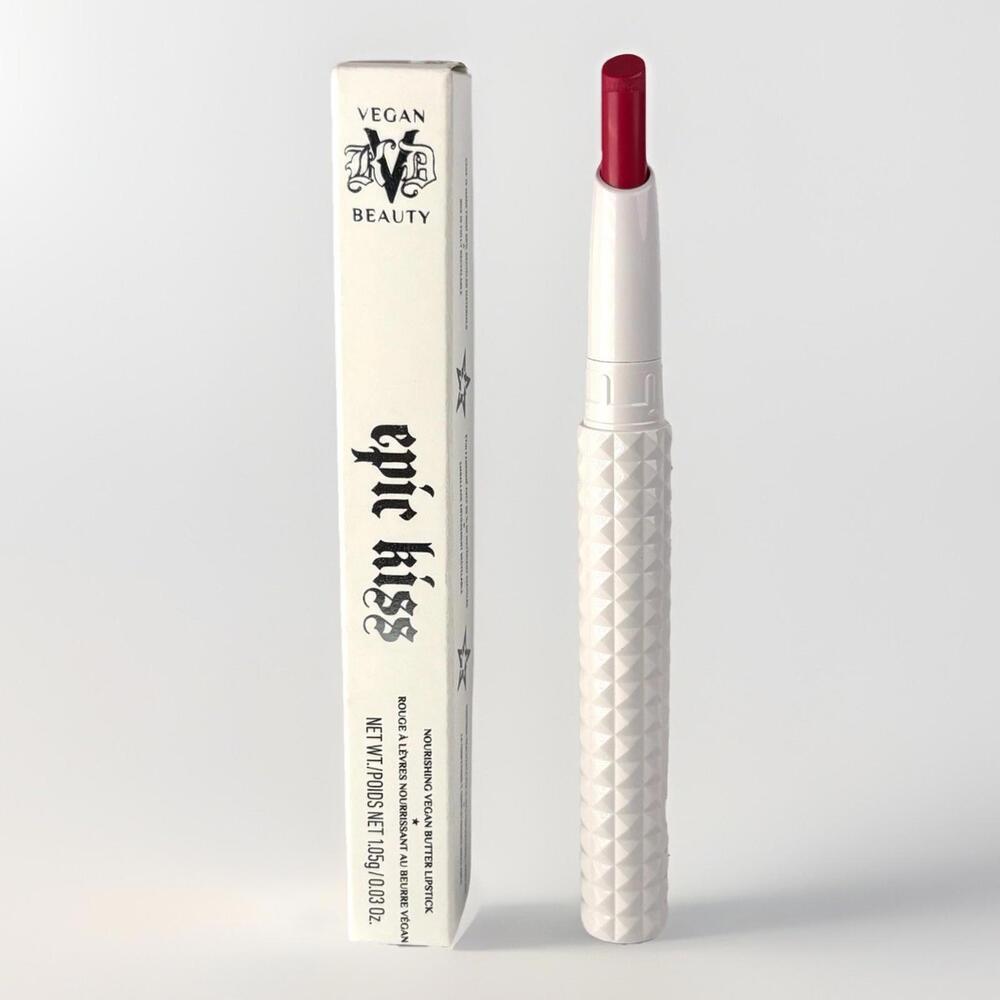 KVD Kat Von D Epic Kiss Lipstick 'Grrrowl' Hot Fuchsia Pink Cream NIB Full Size